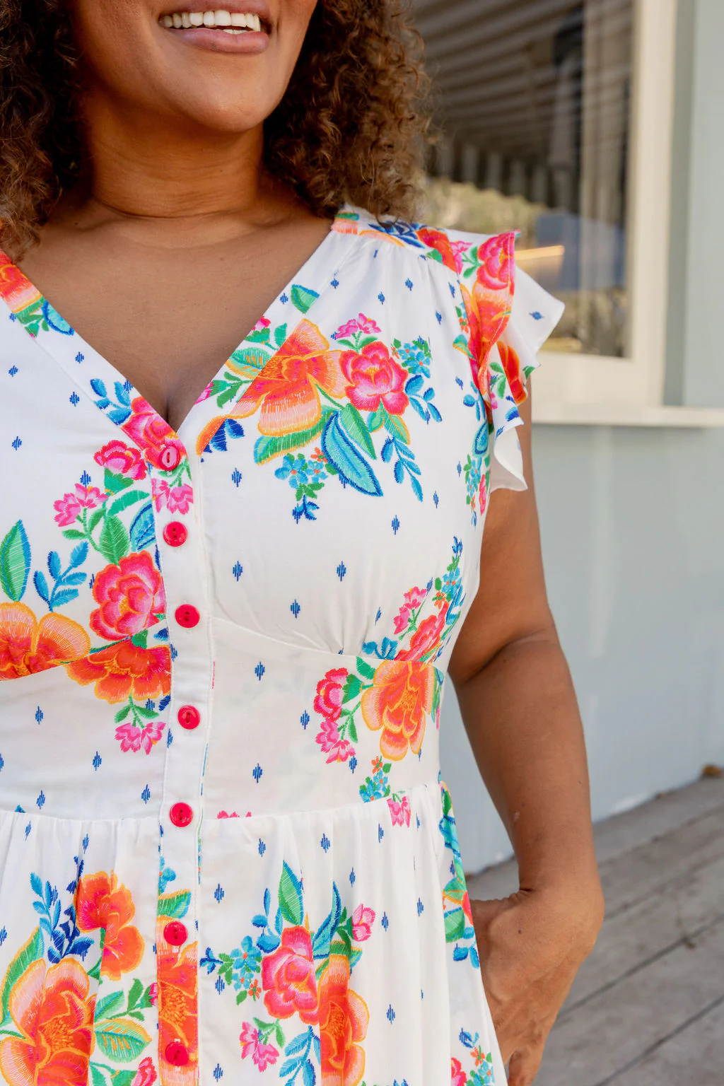 Chelsea Midi Dress in Frida - Image 2