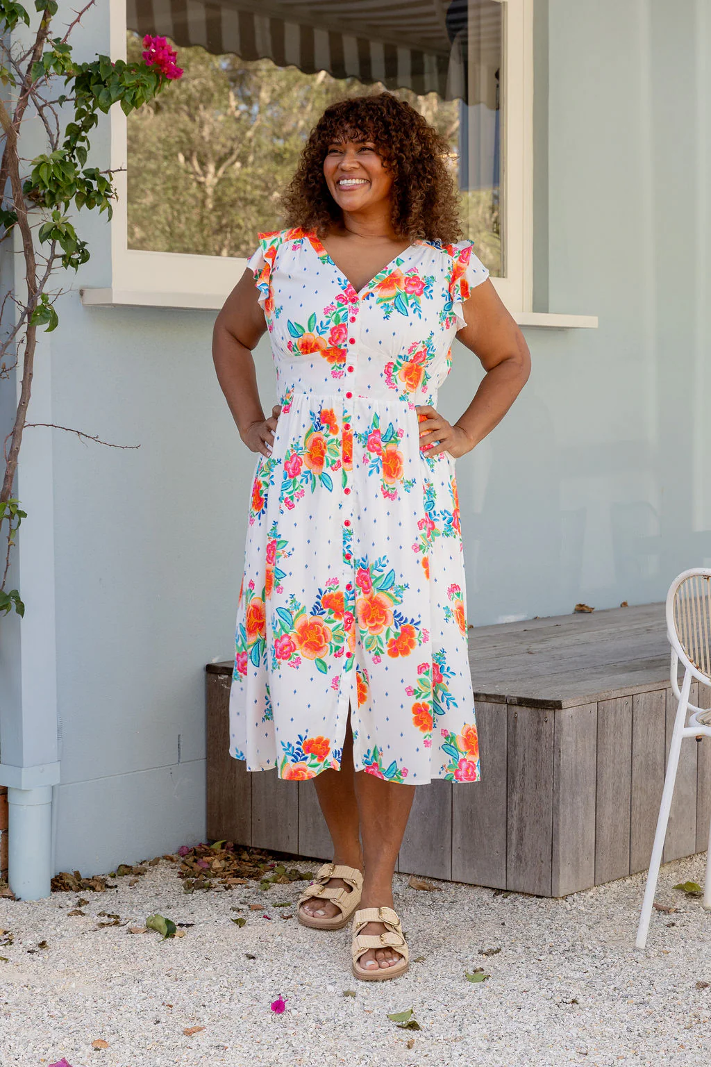 Chelsea Midi Dress in Frida - Image 3