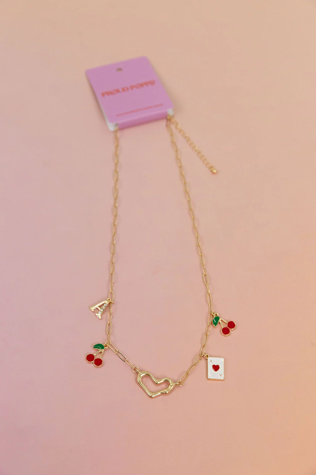 Cherry Love 'A' Necklace - Image 2