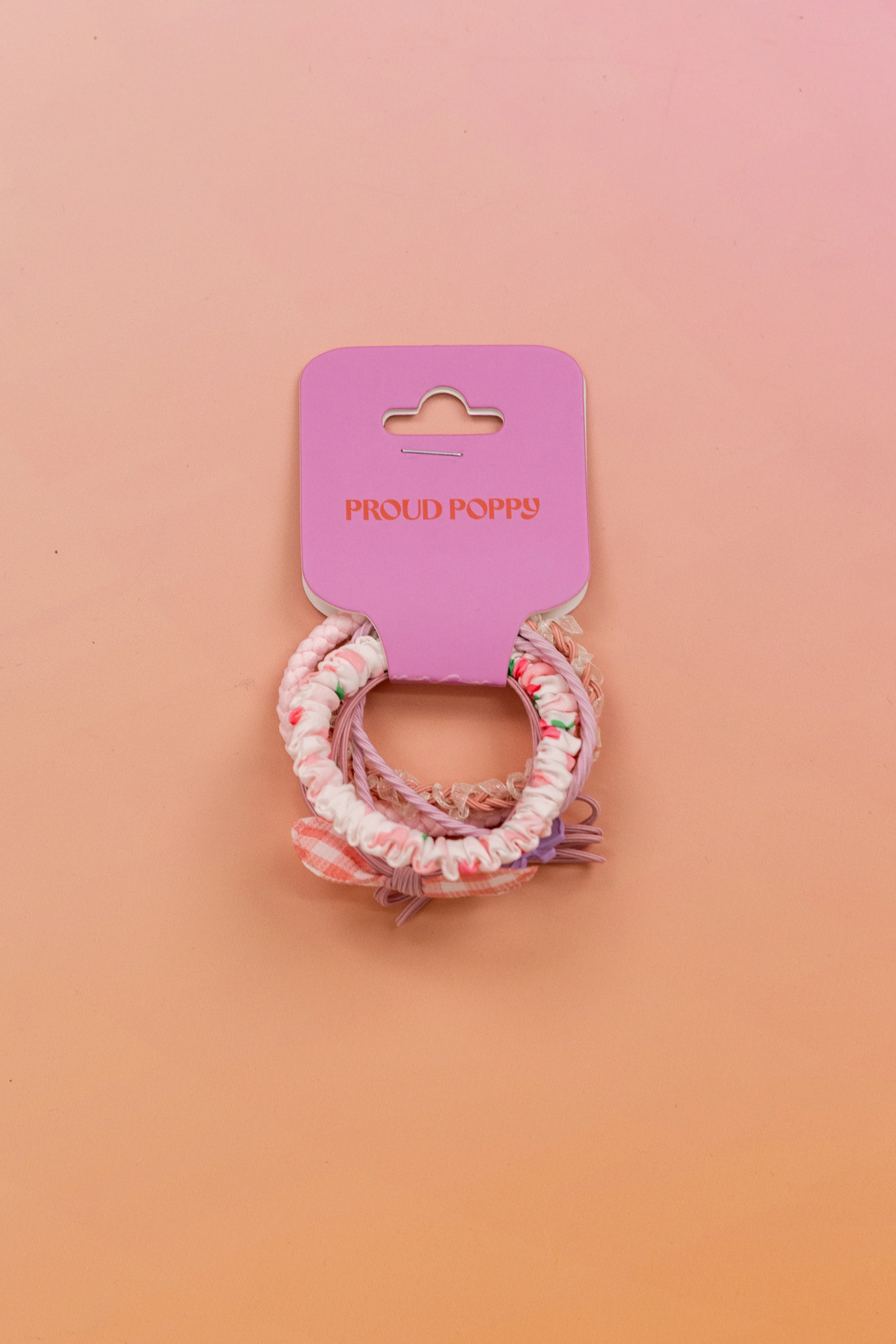Cherry Multi Hair Ties - 6 Pack
