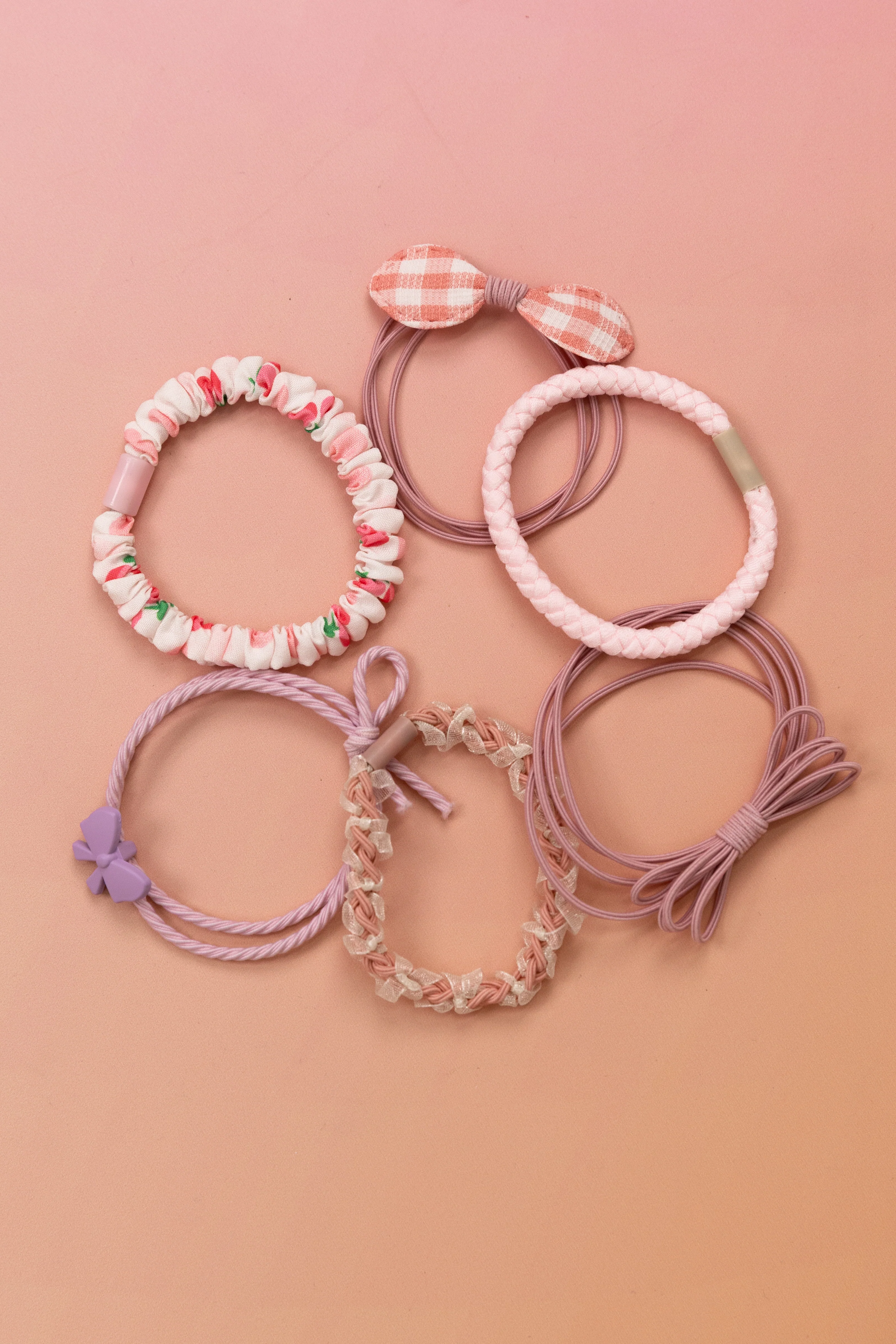 Cherry Multi Hair Ties - 6 Pack - Image 2