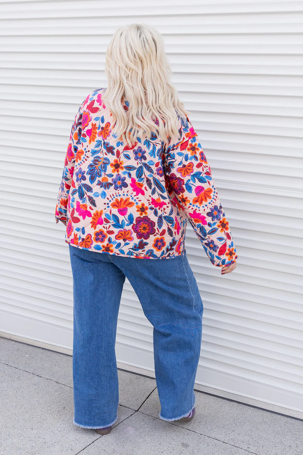 Deja Reversible Jacket in Jardin/Deep Magenta - Image 12