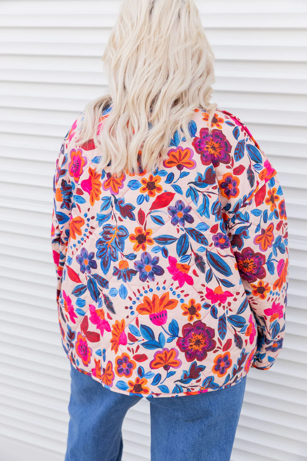 Deja Reversible Jacket in Jardin/Deep Magenta - Image 14