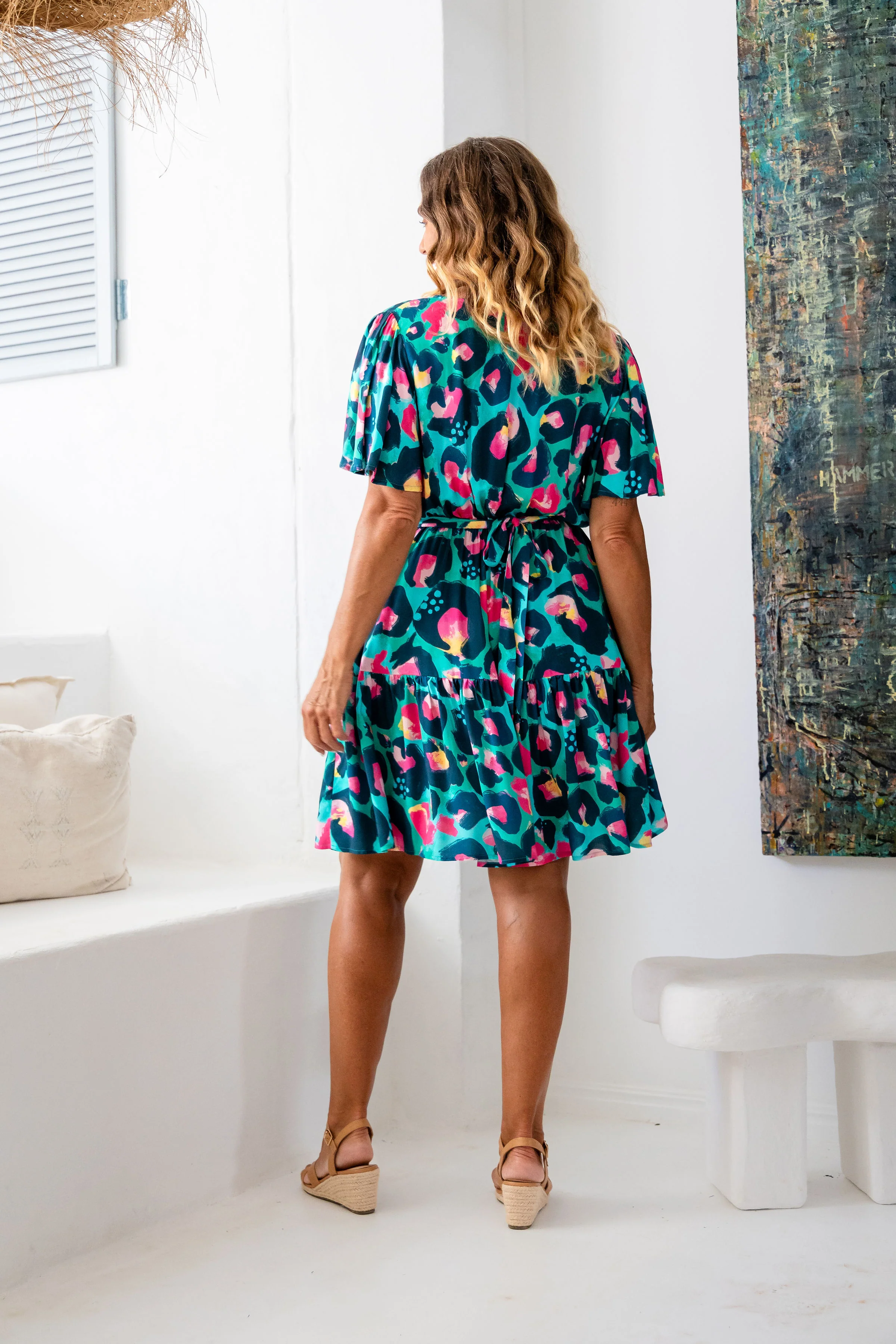 Deni Dress in Green Leopard by Kasey Rainbow - Image 13