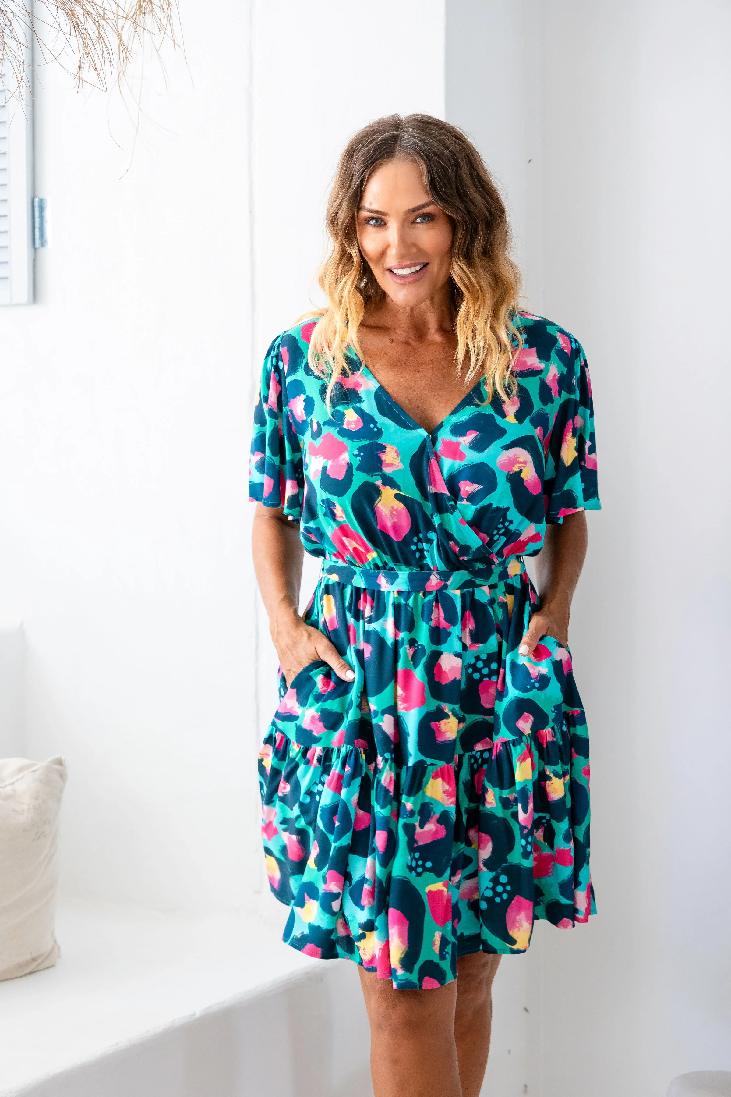 Deni Dress in Green Leopard by Kasey Rainbow - Image 5