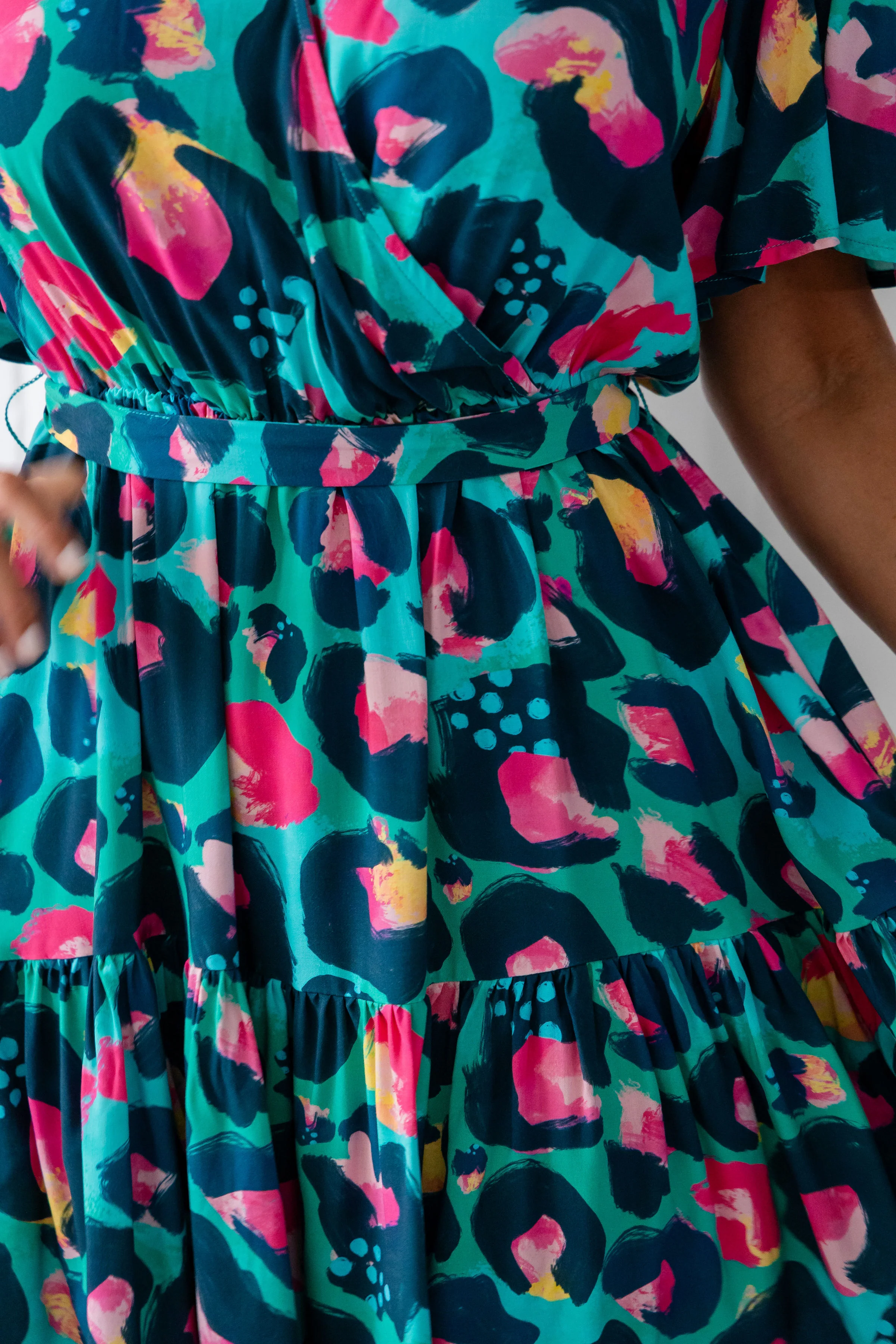 Deni Dress in Green Leopard by Kasey Rainbow - Image 6