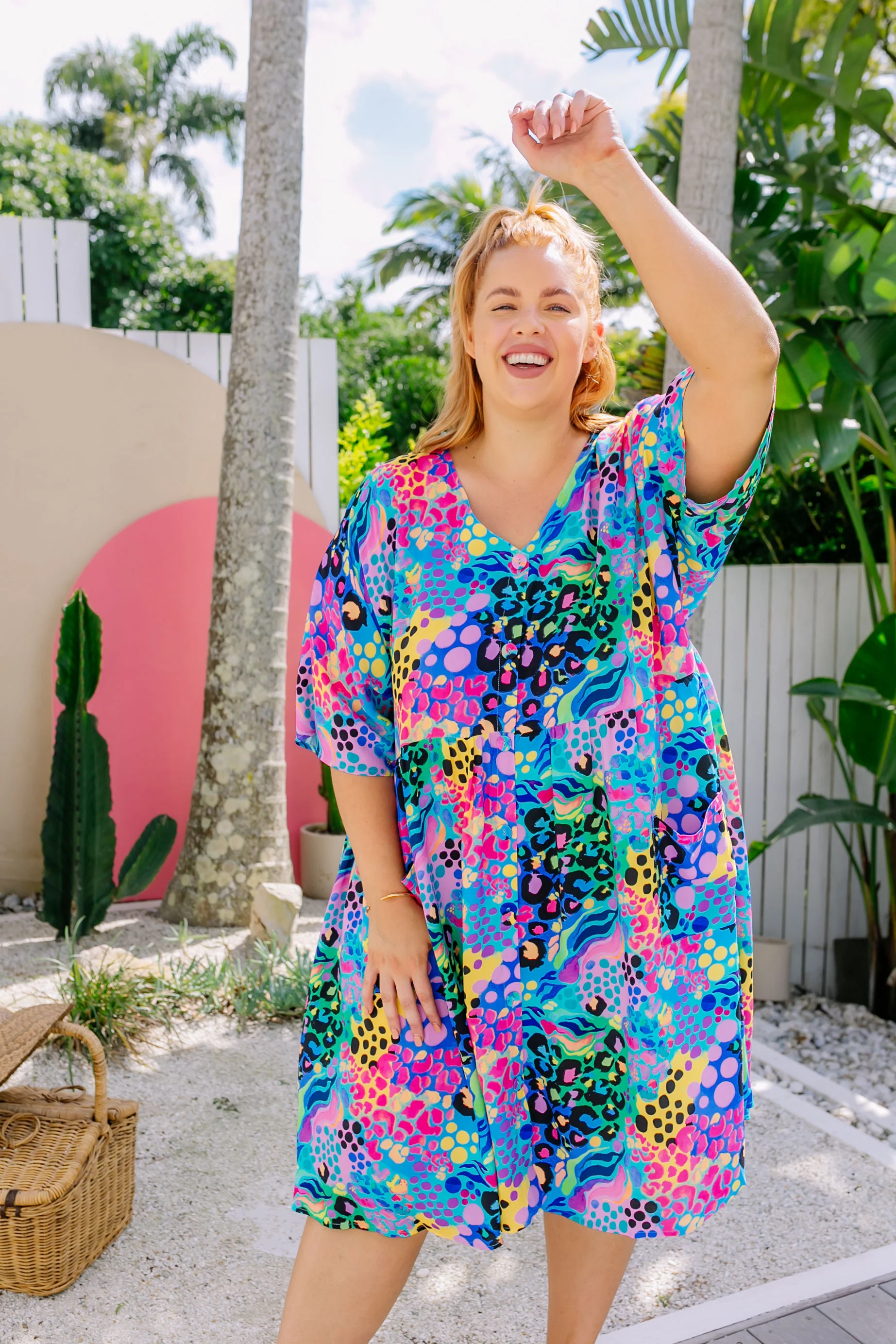 Disco Dress in Electric Leopard by Kasey Rainbow - Image 17