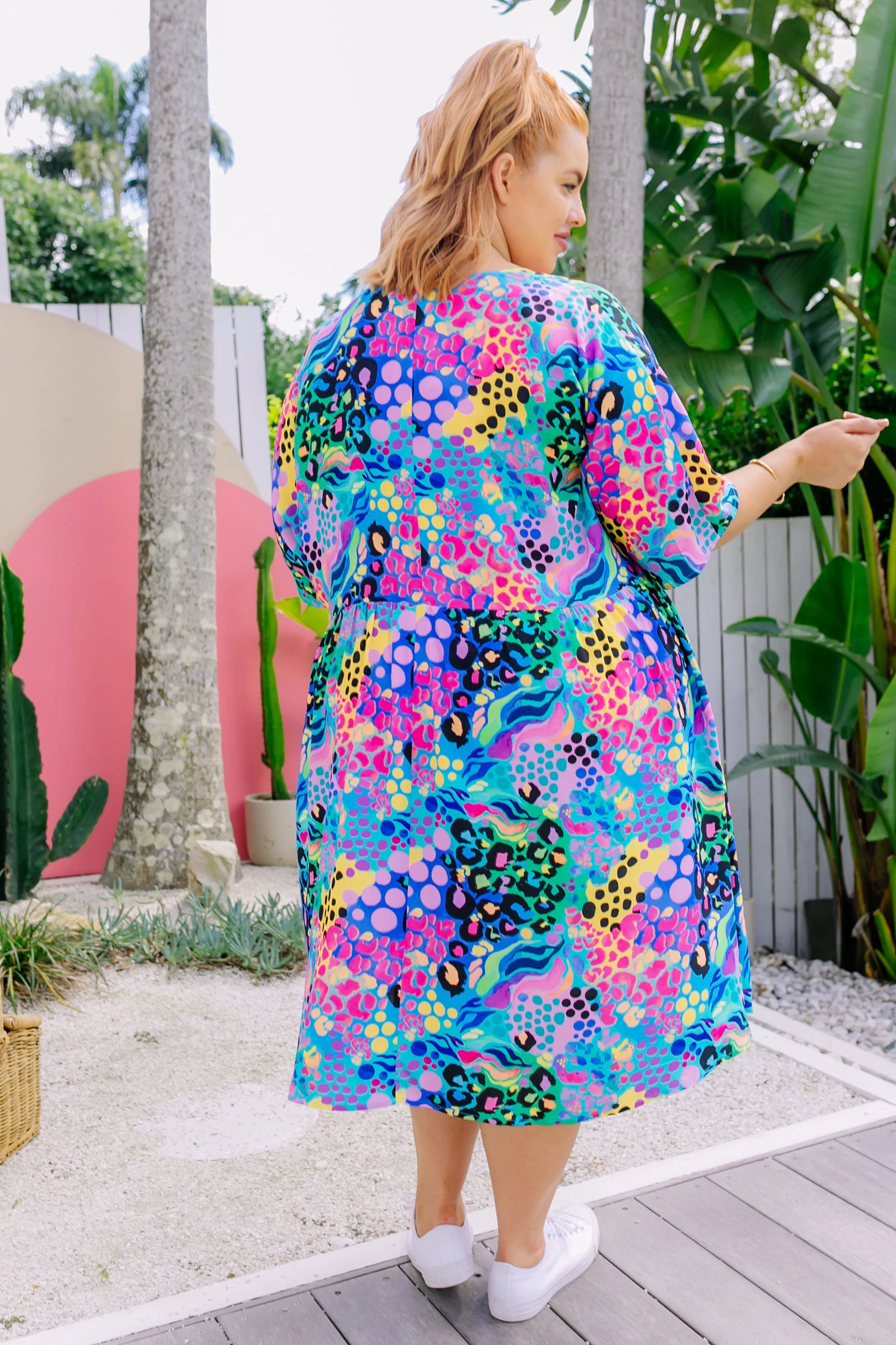 Disco Dress in Electric Leopard by Kasey Rainbow - Image 26