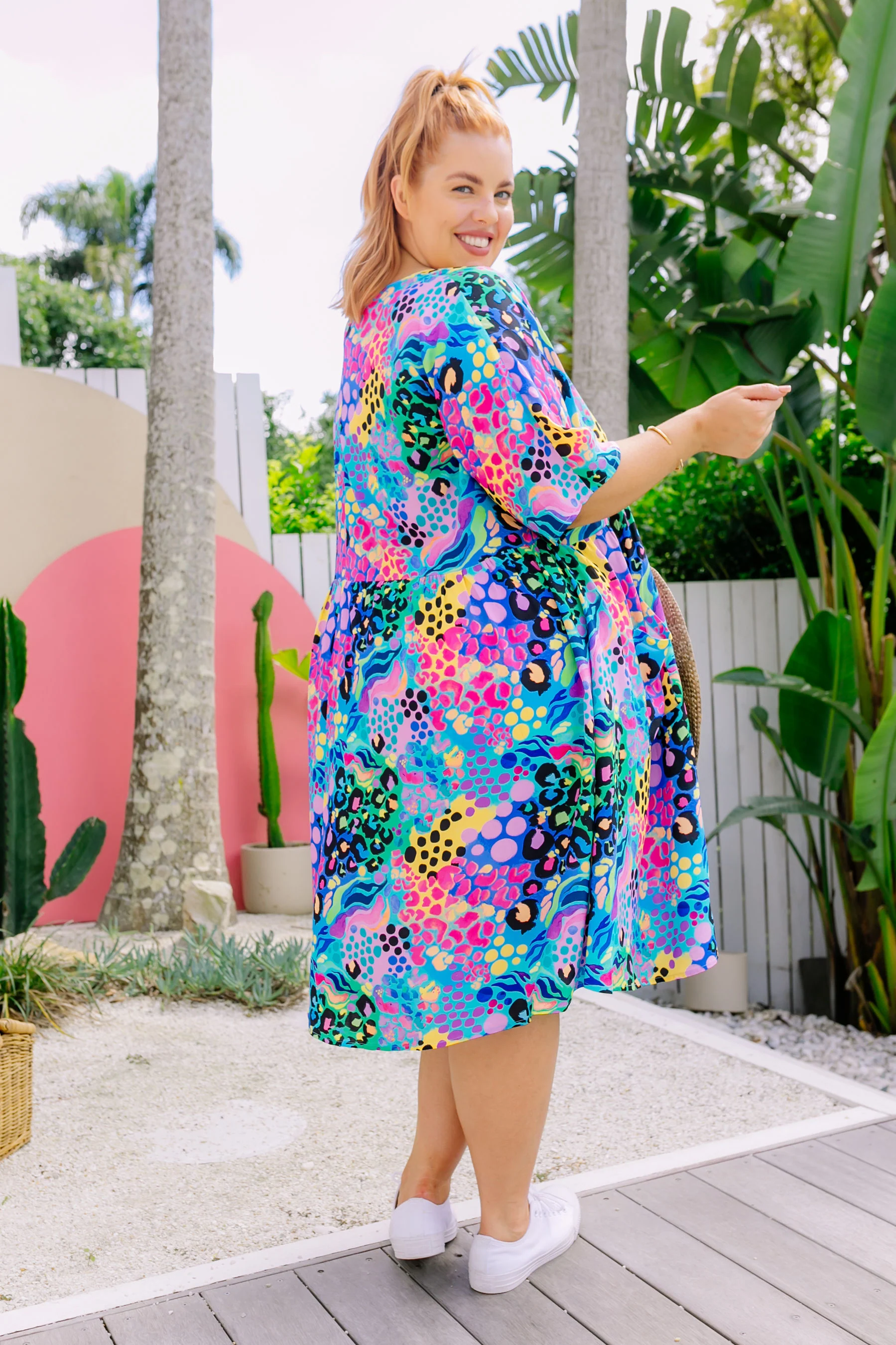 Disco Dress in Electric Leopard by Kasey Rainbow - Image 27