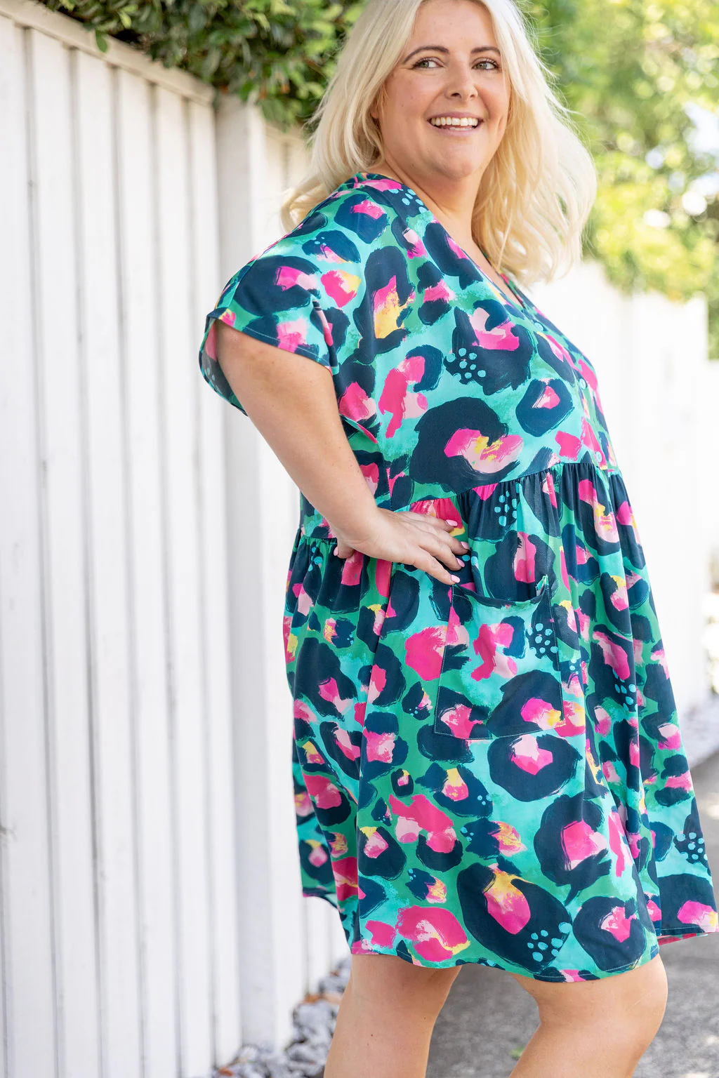 Disco Dress in Green Leopard by Kasey Rainbow - Image 10
