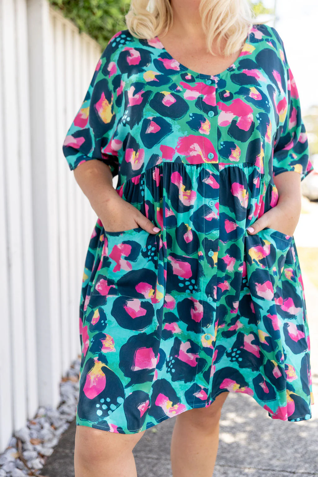 Disco Dress in Green Leopard by Kasey Rainbow - Image 6