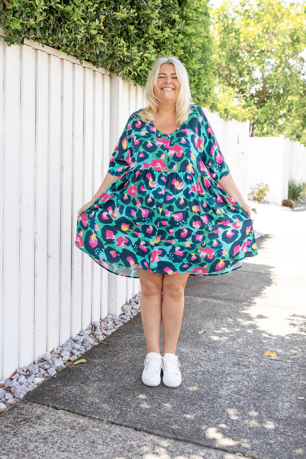 Disco Dress in Green Leopard by Kasey Rainbow - Image 7