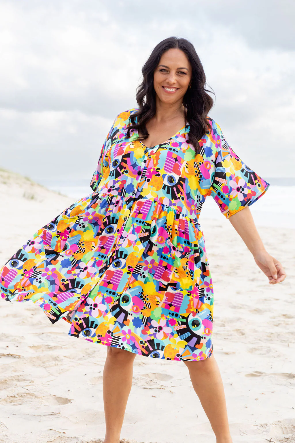 Disco Dress in Iris by Kasey Rainbow - Image 3