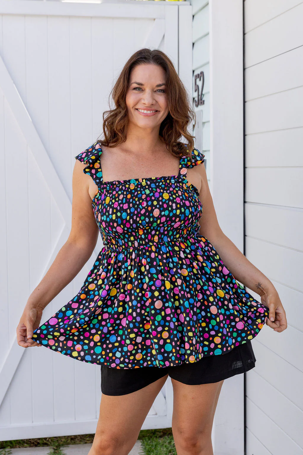 Ellie Top in Black Pebble by Kasey Rainbow - Image 2