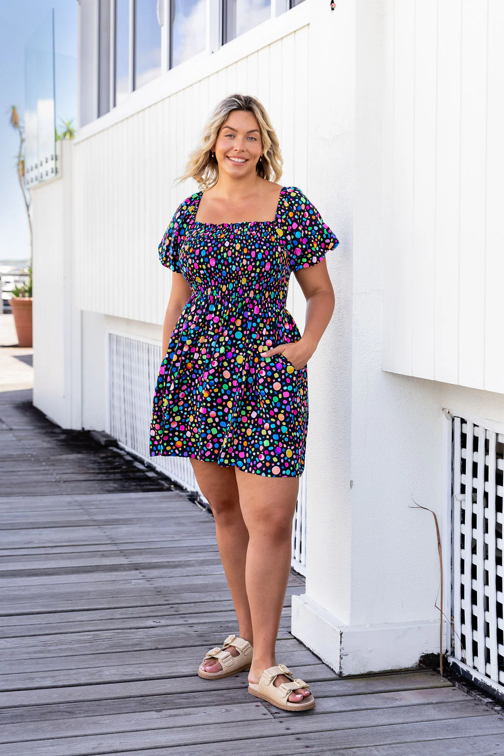 Emily Playsuit in Black Pebble by Kasey Rainbow - Image 5
