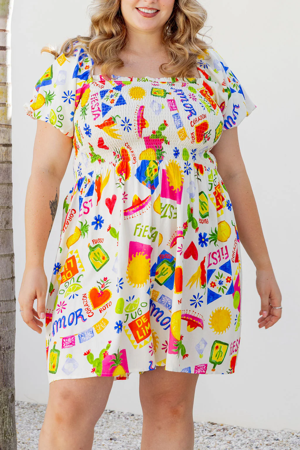 Emily Linen Blend Playsuit in Corazon - Image 7