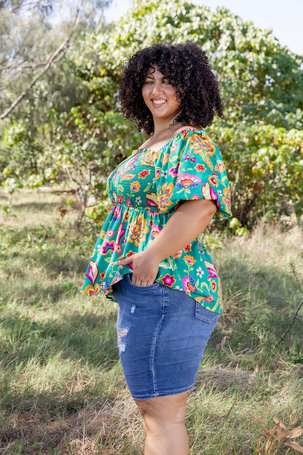 Emily Top in Emerald Dreams - Image 11