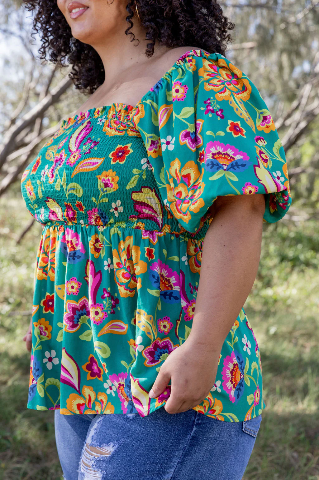 Emily Top in Emerald Dreams - Image 12
