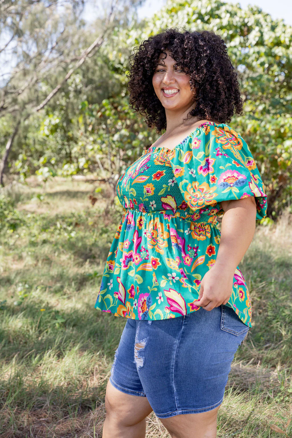 Emily Top in Emerald Dreams - Image 13