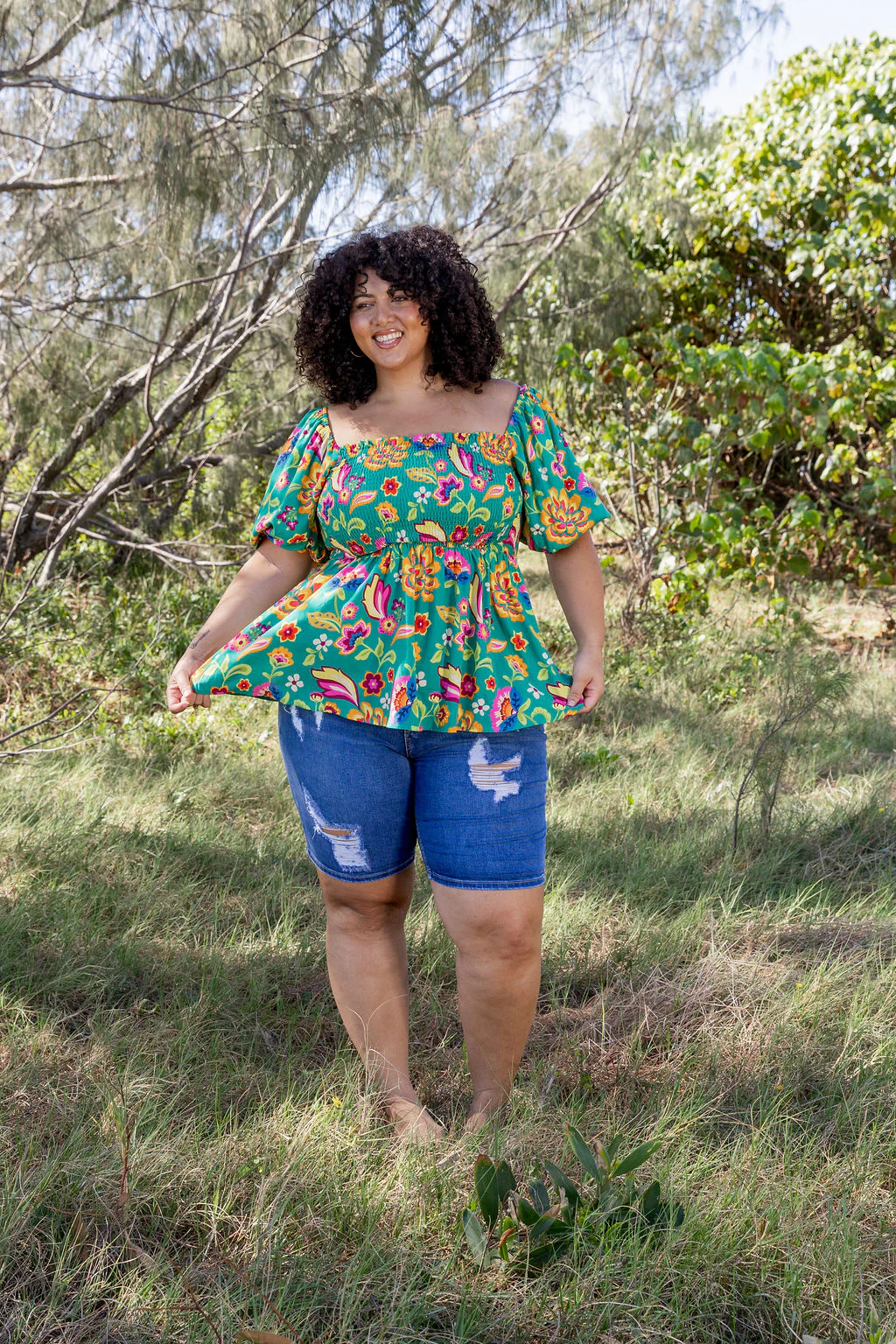 Emily Top in Emerald Dreams - Image 6