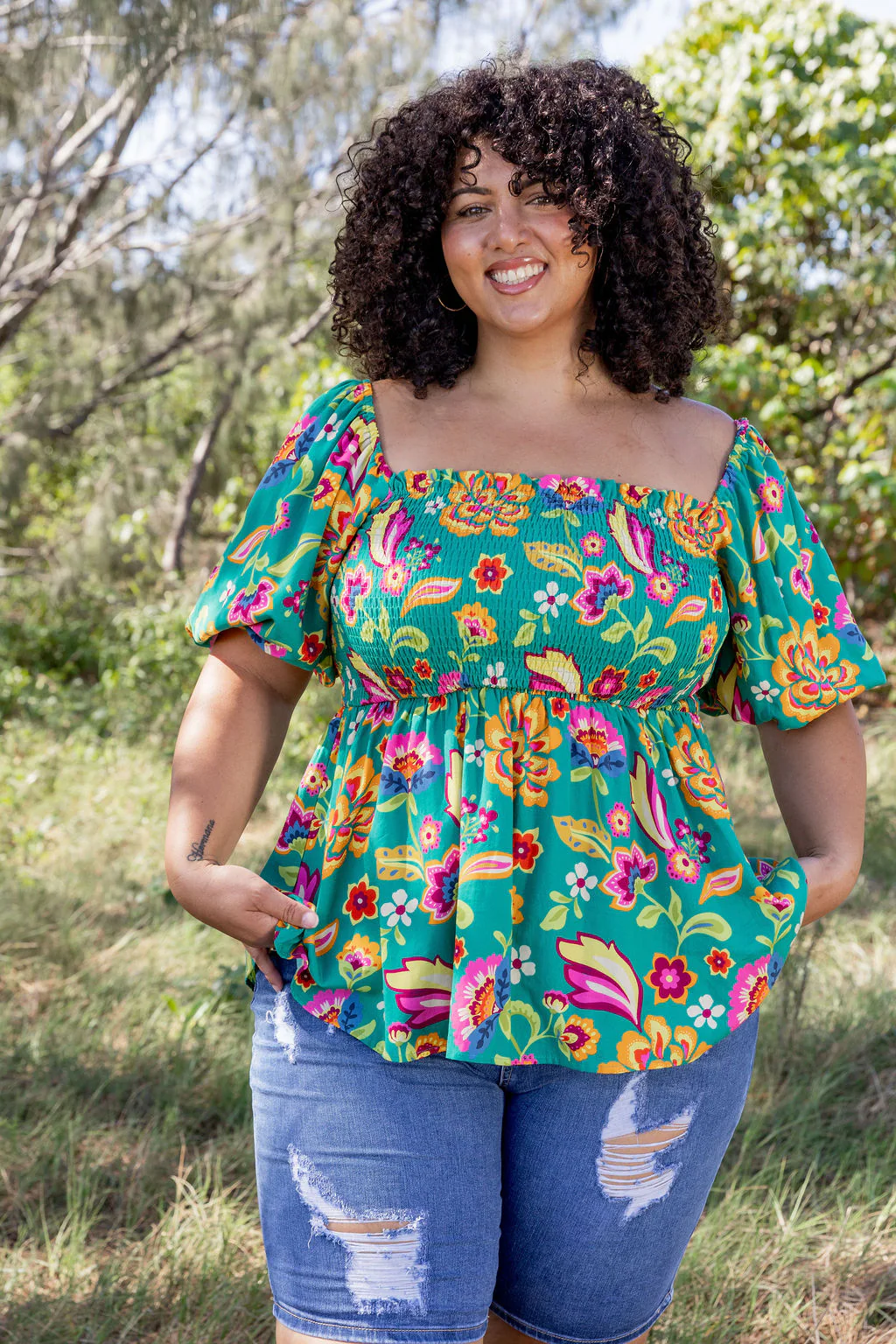 Emily Top in Emerald Dreams - Image 7