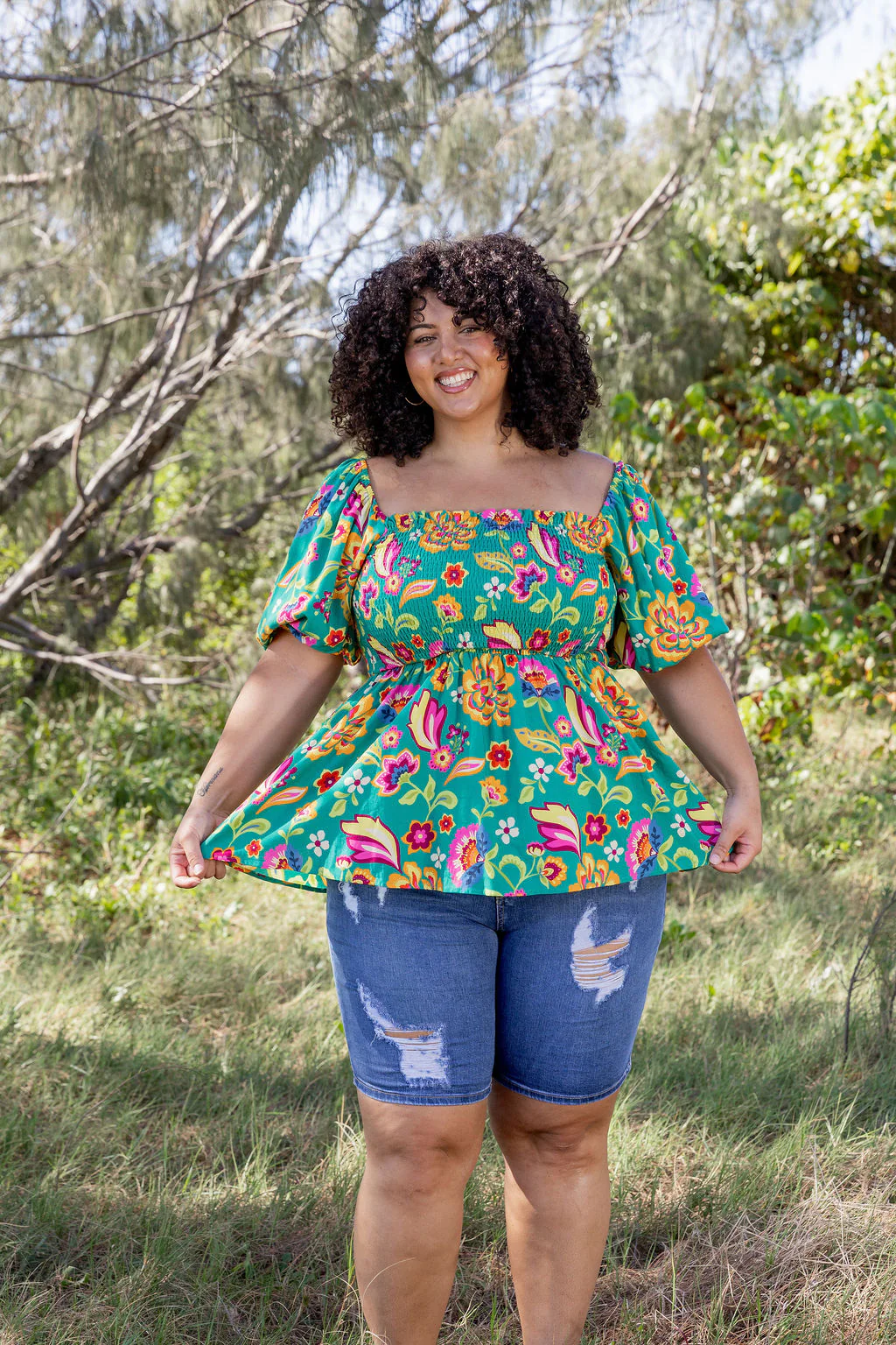 Emily Top in Emerald Dreams - Image 8