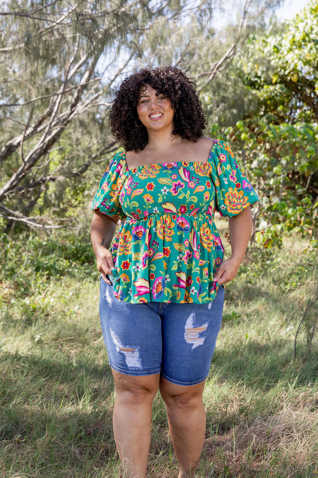 Emily Top in Emerald Dreams - Image 9