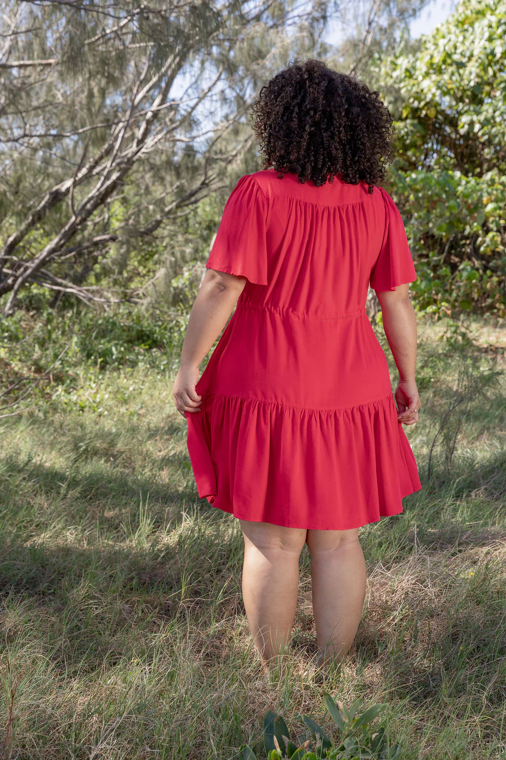 Esmae Dress in Cherry - Image 11