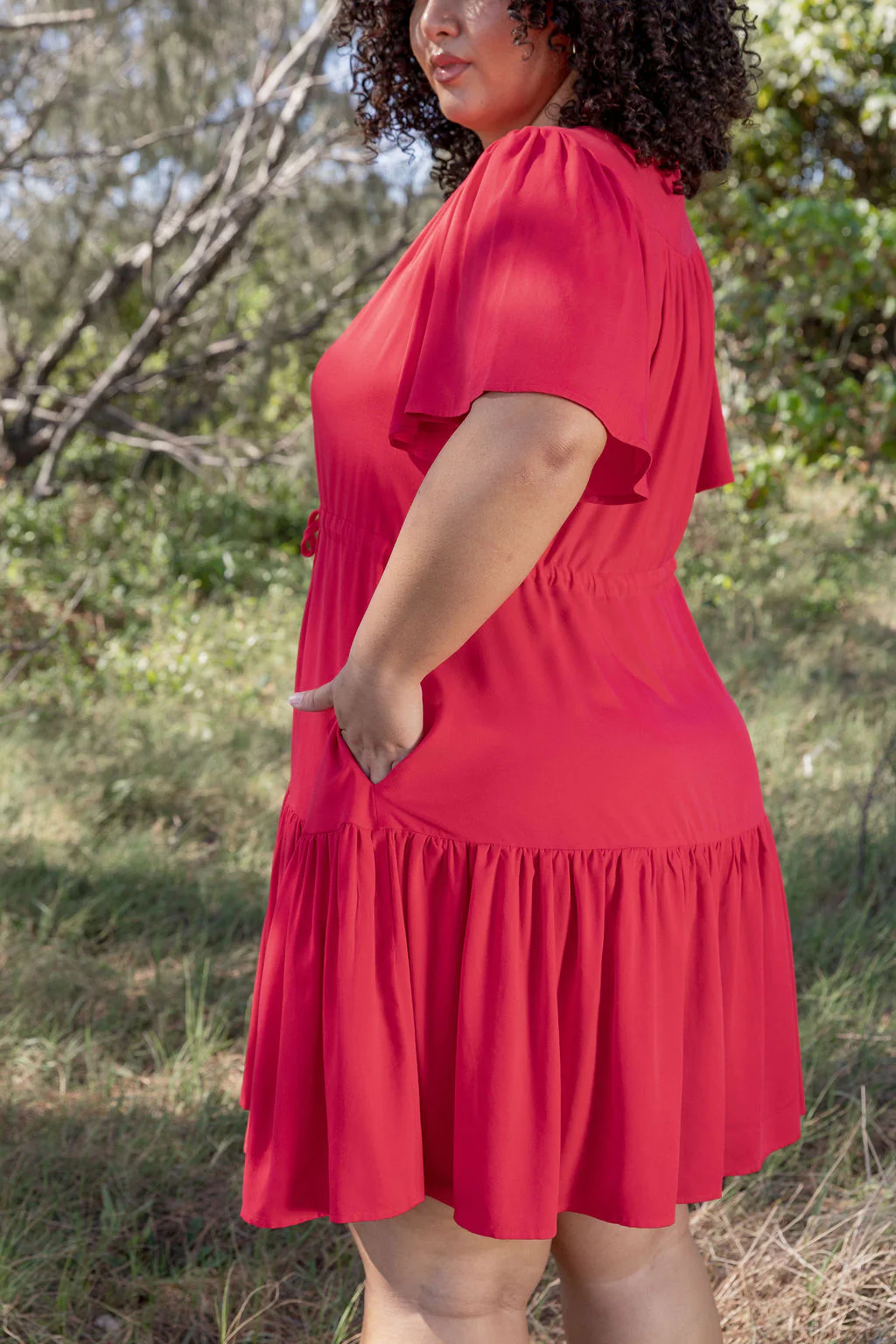 Esmae Dress in Cherry - Image 12