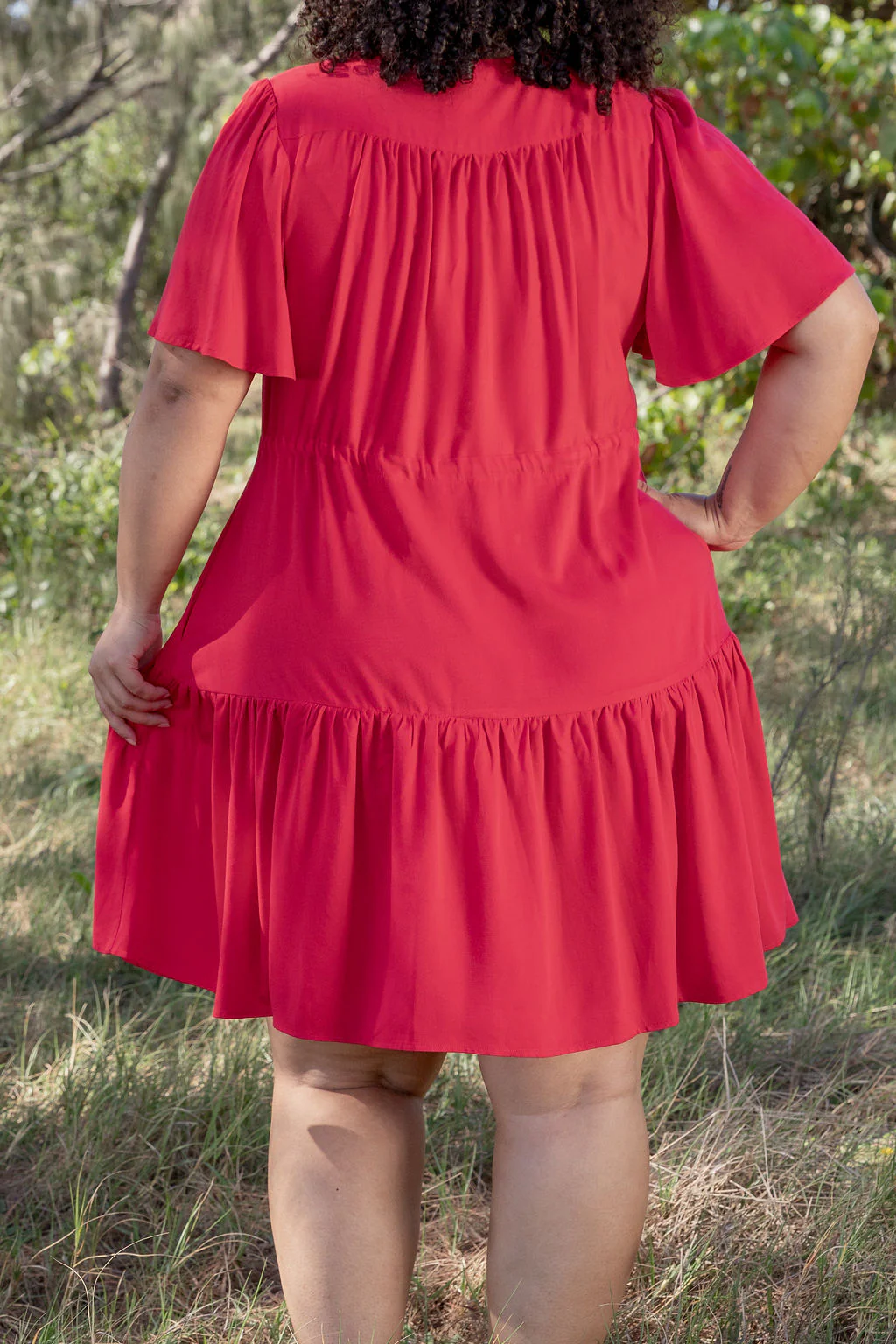 Esmae Dress in Cherry - Image 7