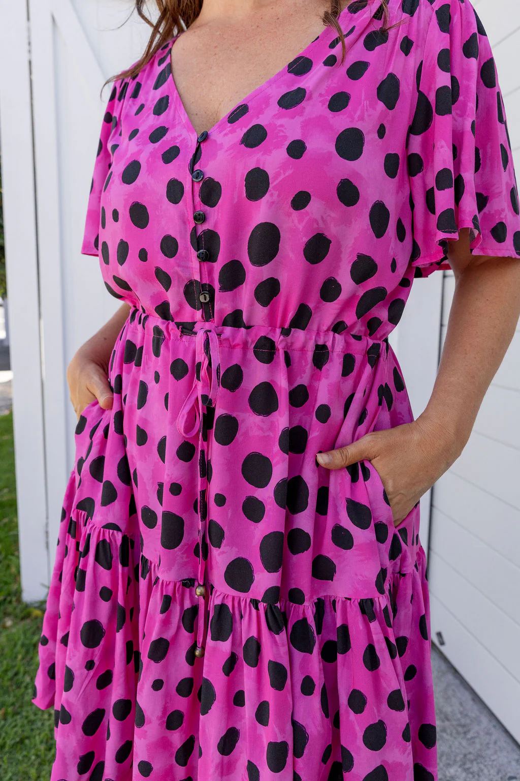 Esmae Dress in Pink Cheetah by Kasey Rainbow - Image 11