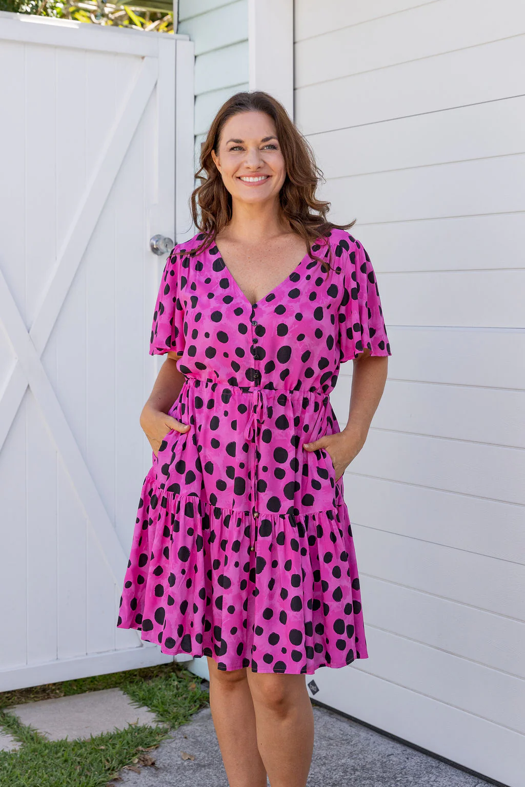 Esmae Dress in Pink Cheetah by Kasey Rainbow - Image 13