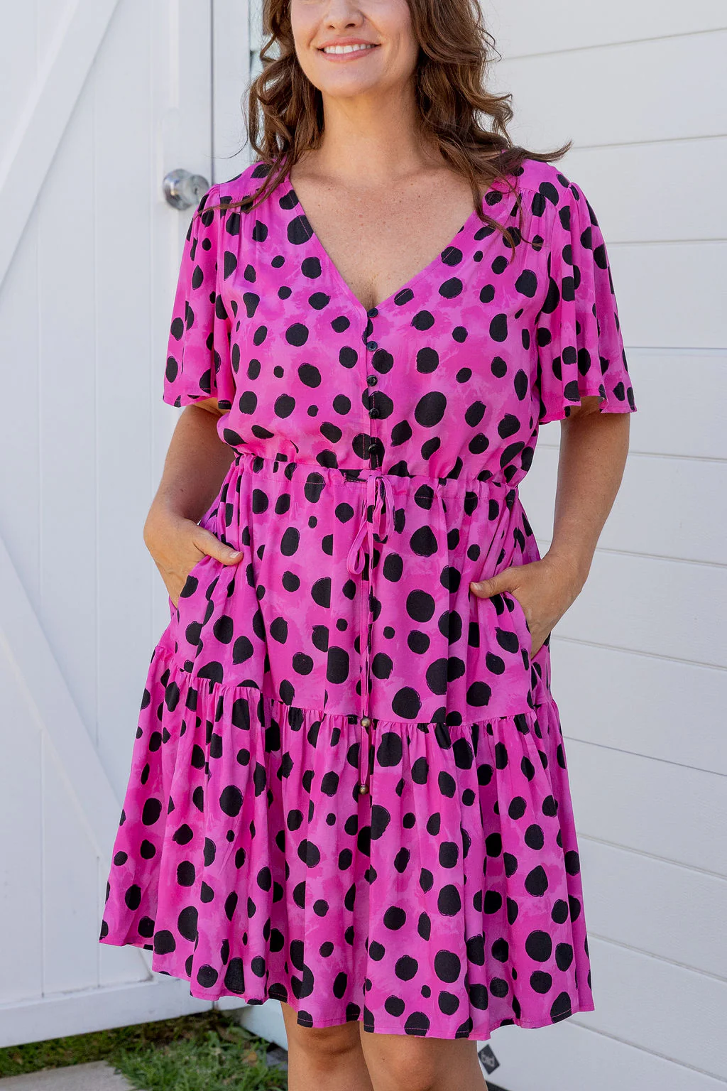 Esmae Dress in Pink Cheetah by Kasey Rainbow - Image 3