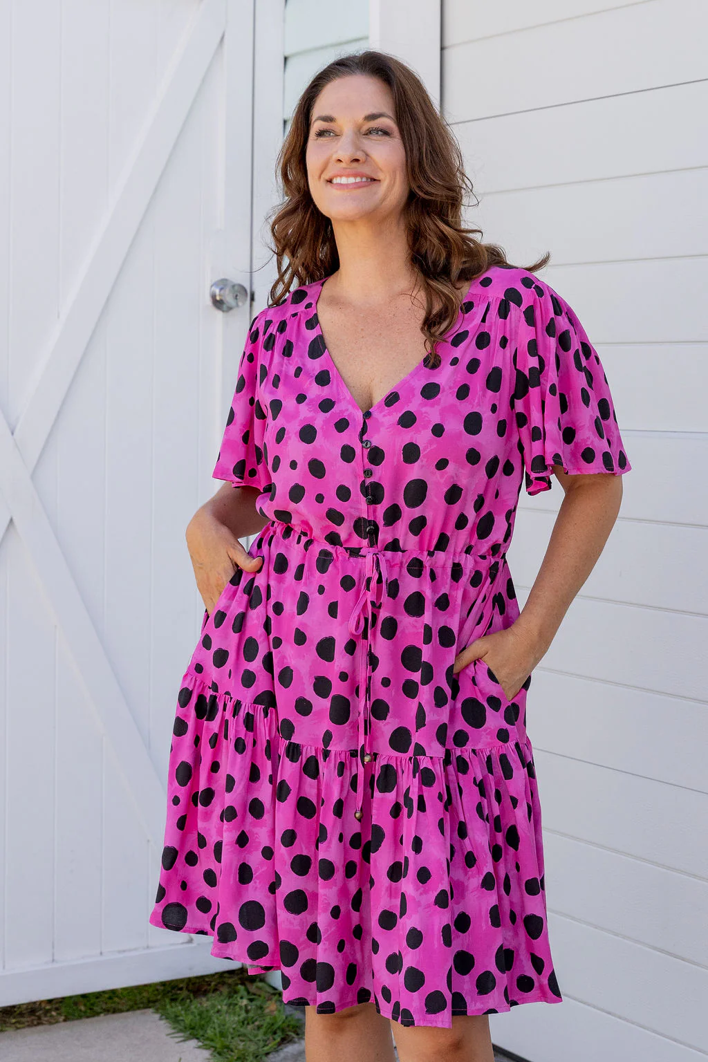 Esmae Dress in Pink Cheetah by Kasey Rainbow - Image 4