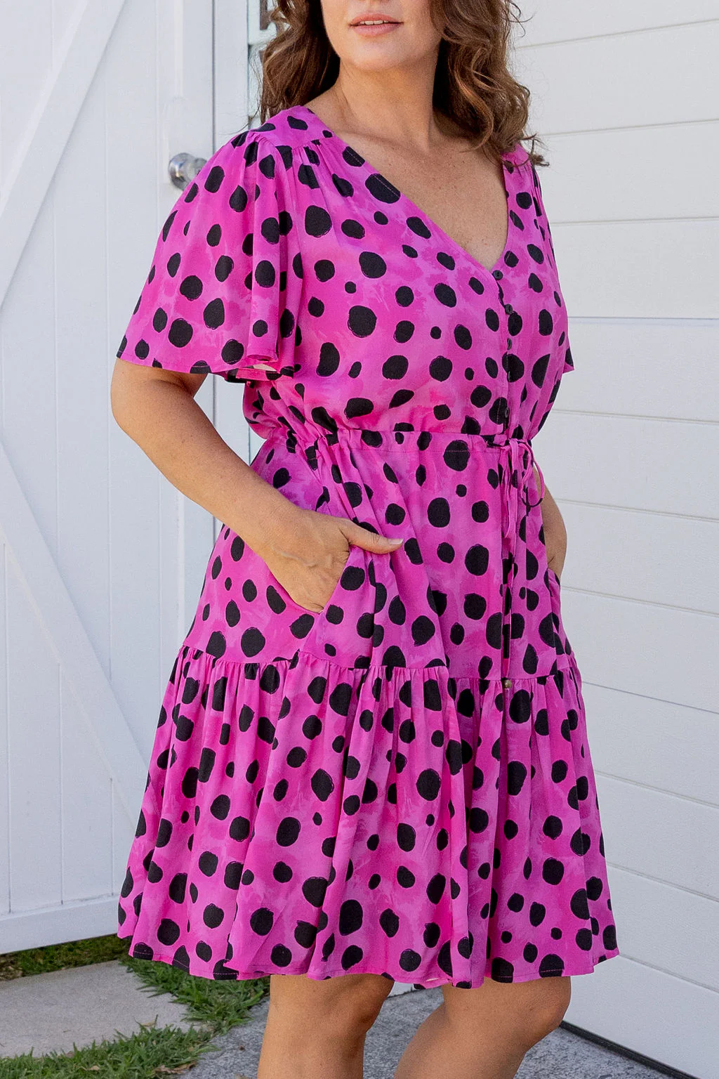 Esmae Dress in Pink Cheetah by Kasey Rainbow - Image 9