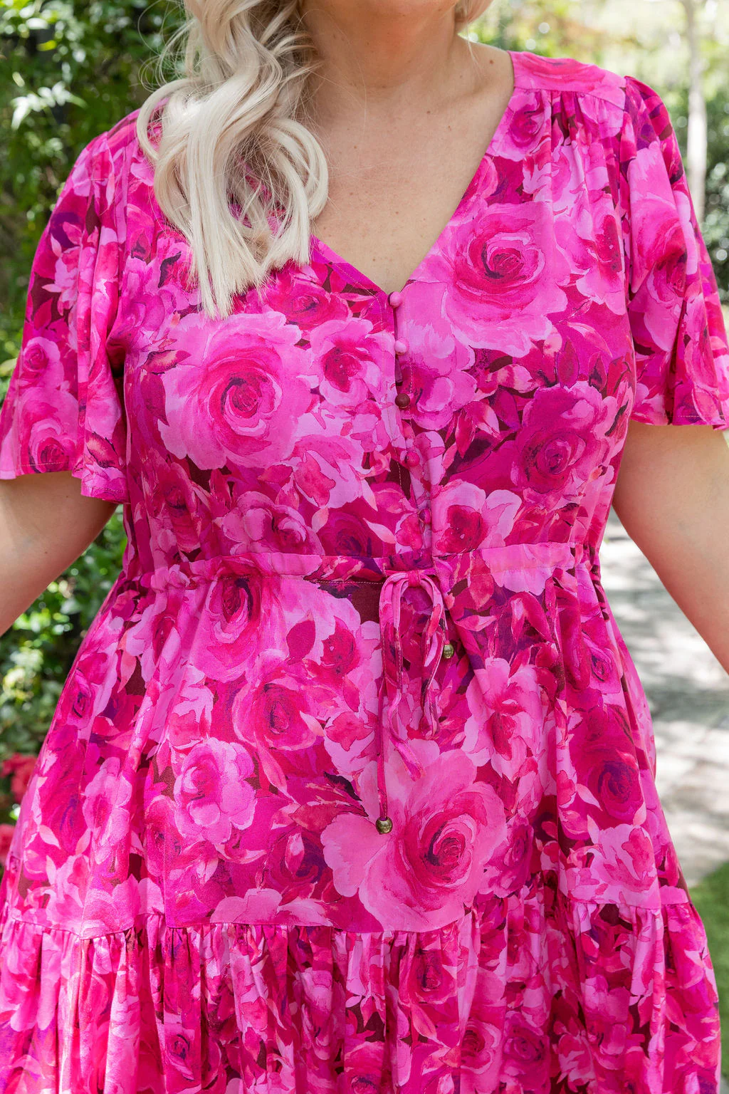 Esmae Dress in Pink Roses - Image 7