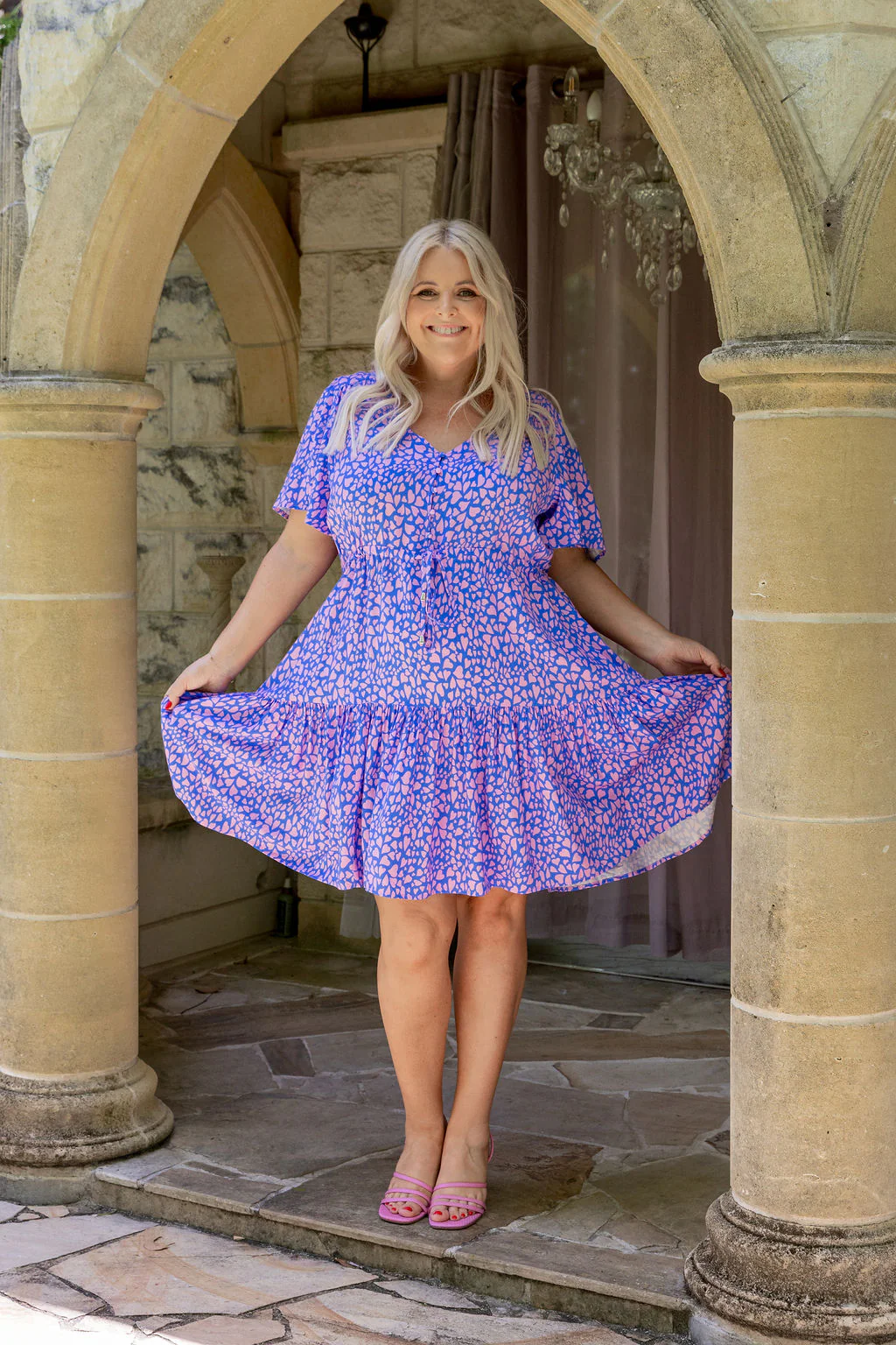 Esmae Dress in Scattered Hearts - Image 10