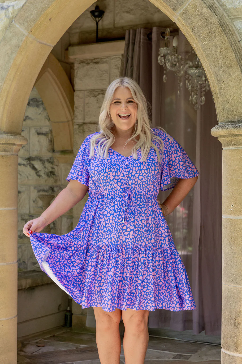 Esmae Dress in Scattered Hearts - Image 12