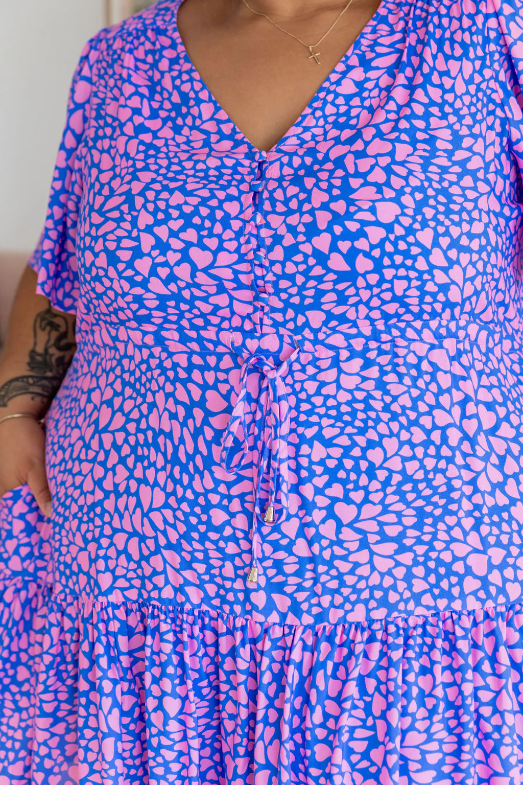 Esmae Dress in Scattered Hearts - Image 13