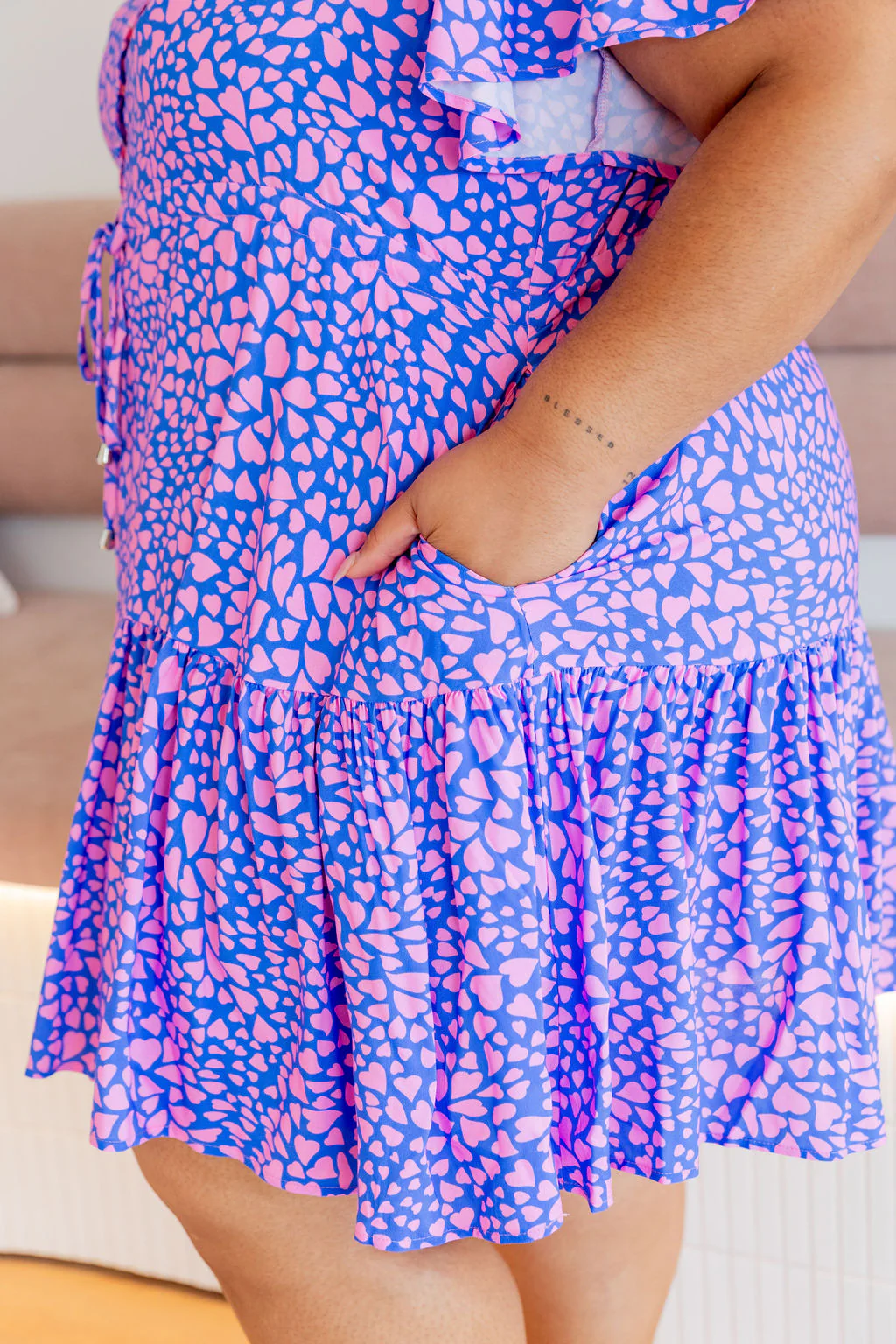 Esmae Dress in Scattered Hearts - Image 17