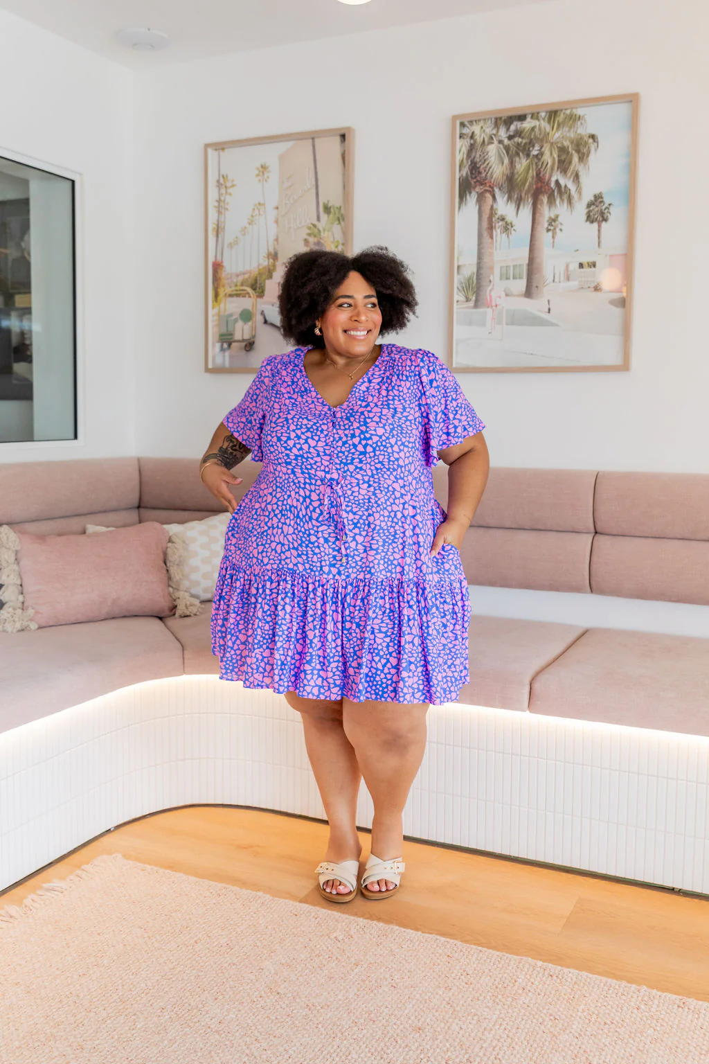 Esmae Dress in Scattered Hearts - Image 19