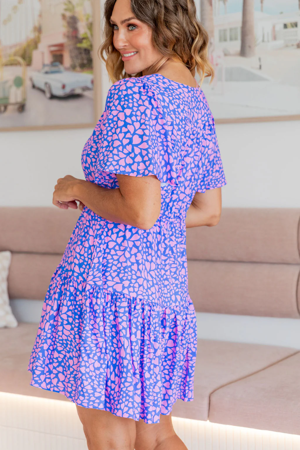 Esmae Dress in Scattered Hearts - Image 21