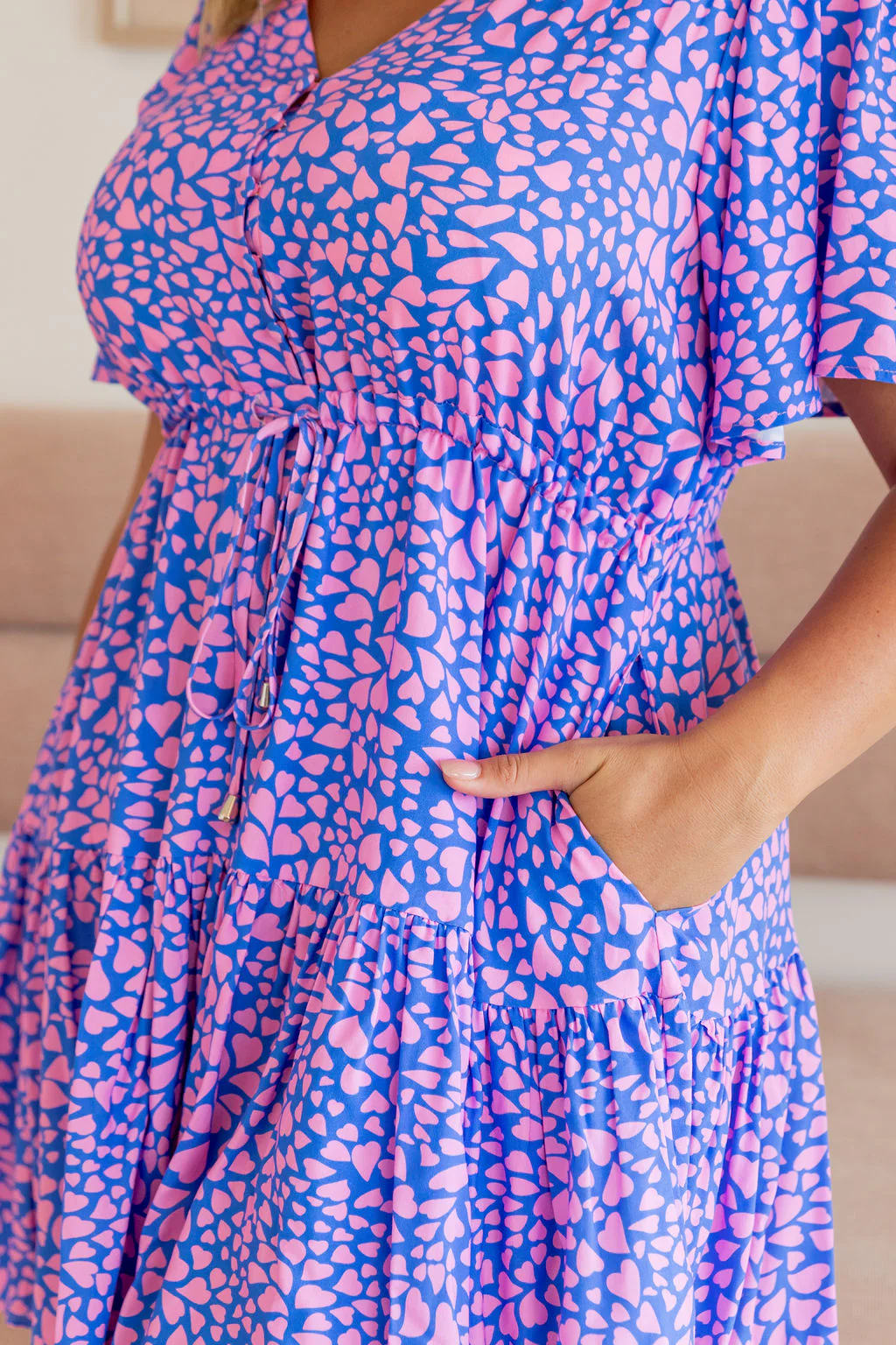 Esmae Dress in Scattered Hearts - Image 35