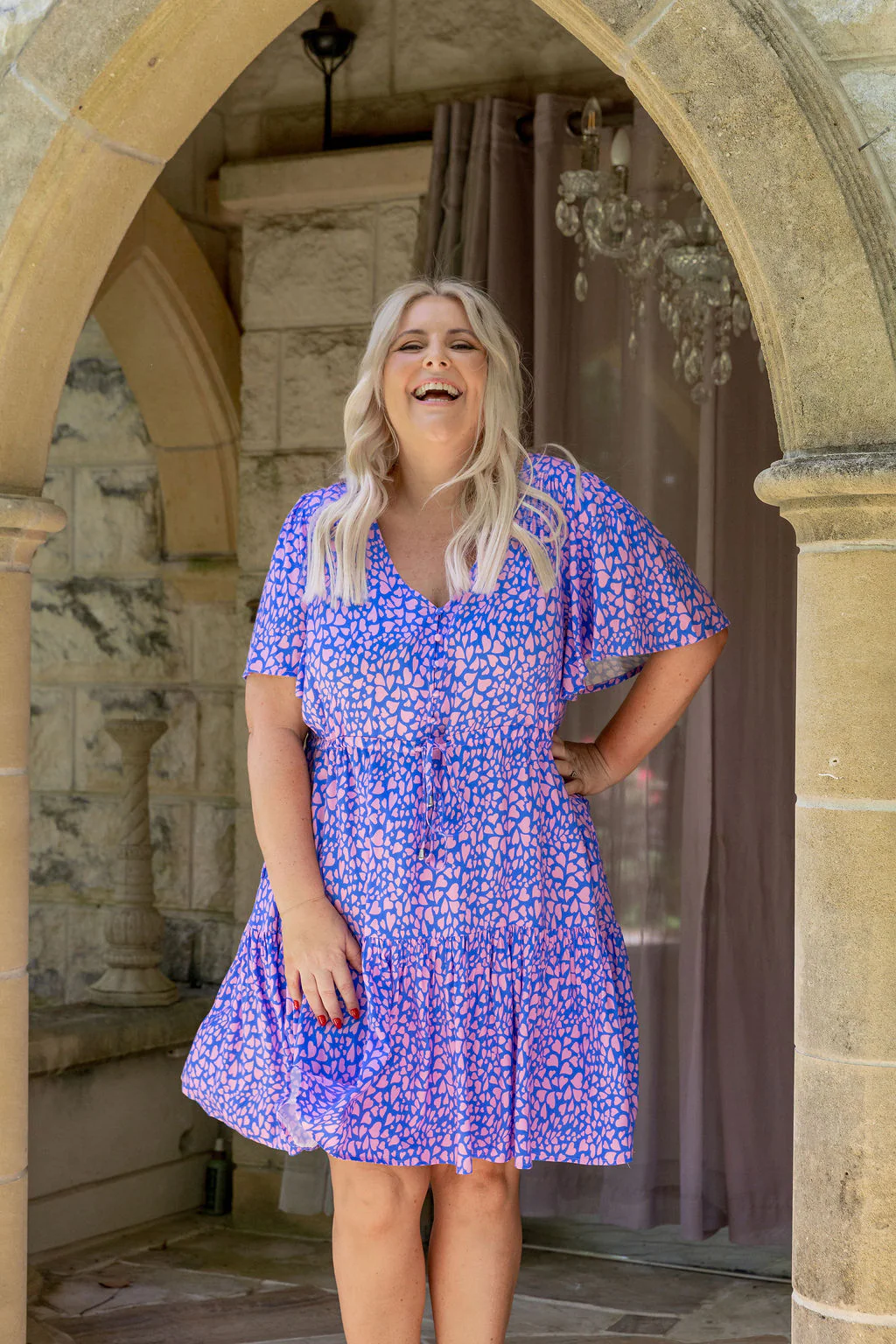Esmae Dress in Scattered Hearts - Image 4