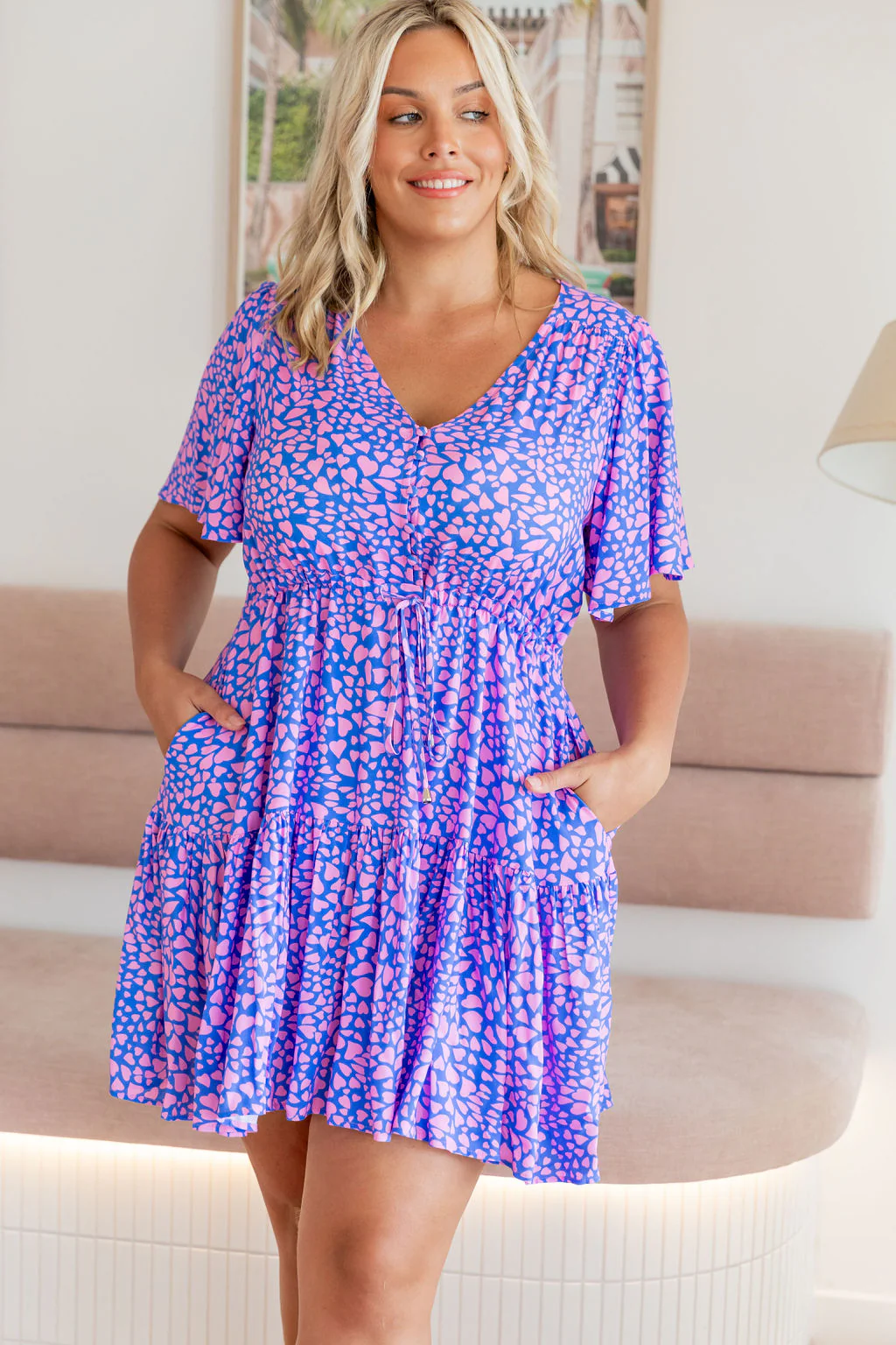 Esmae Dress in Scattered Hearts - Image 40