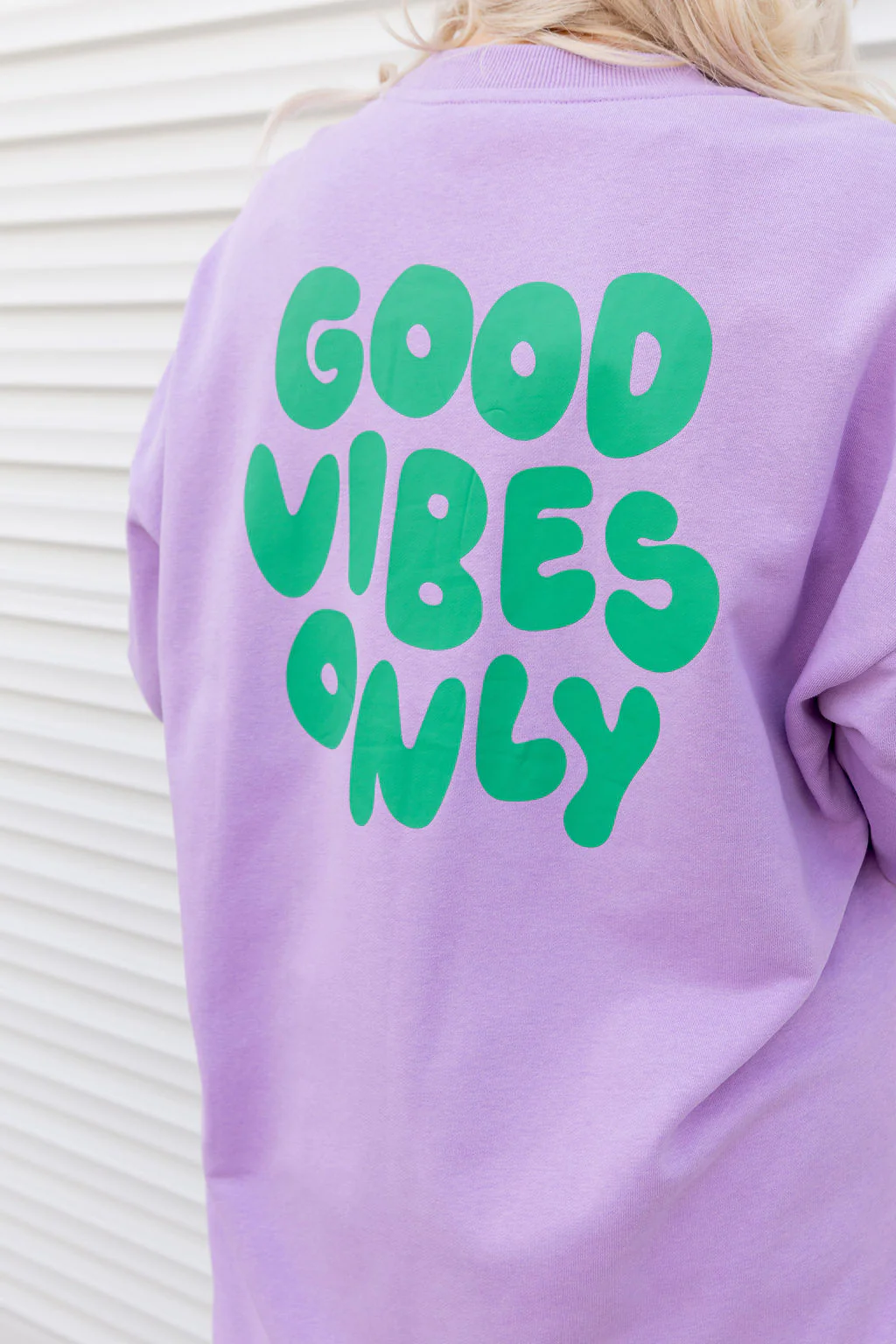 Evan Longline Sweatshirt in Good Vibes Lilac - Image 8