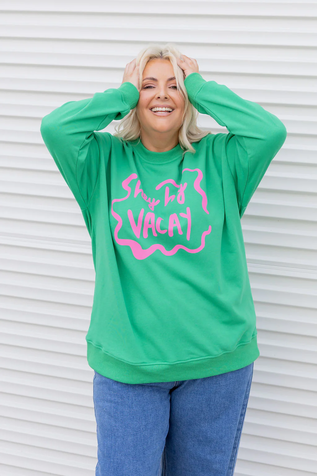 Evan Sweatshirt in Hey Hey Green - Image 3