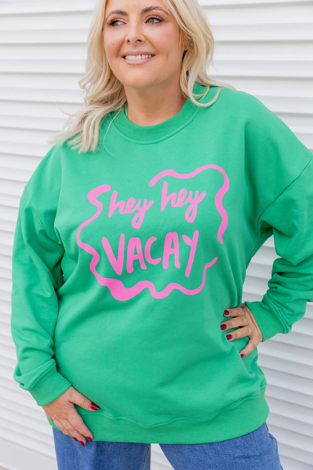 Evan Sweatshirt in Hey Hey Green - Image 4