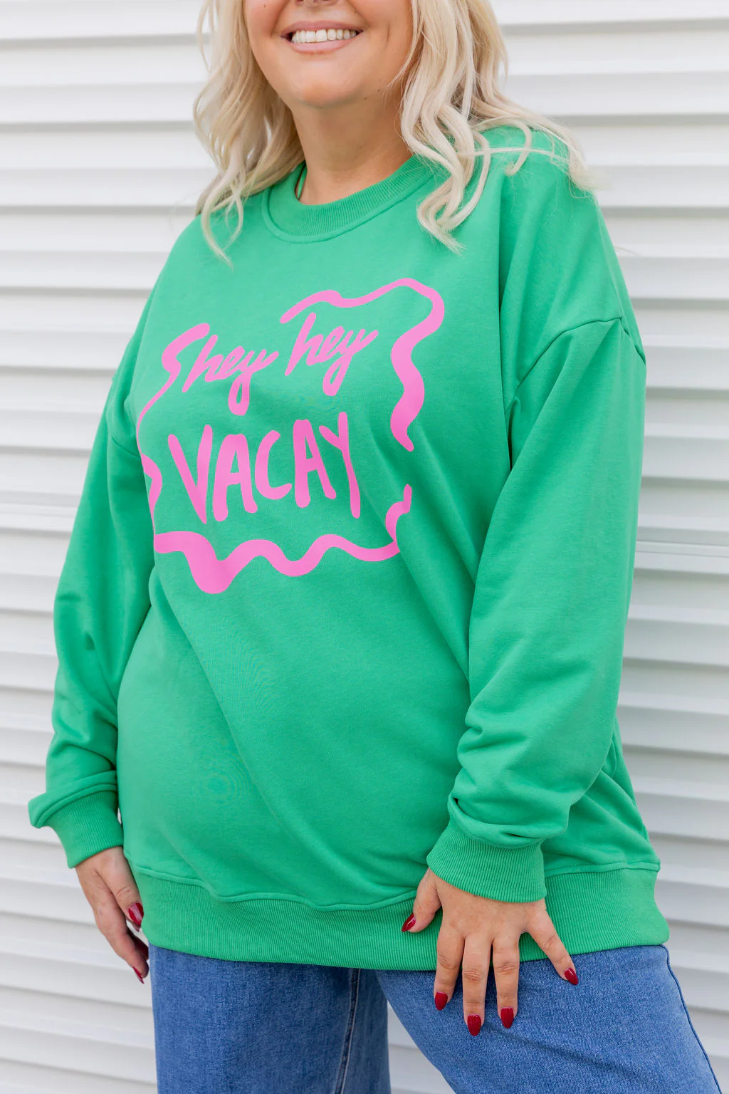 Evan Sweatshirt in Hey Hey Green - Image 9