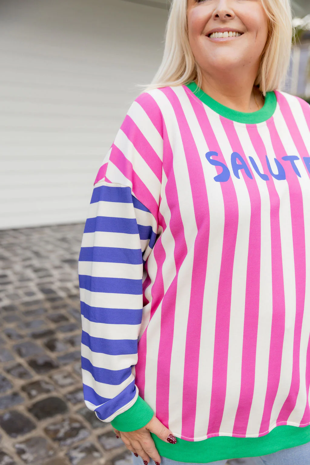 Evan Sweatshirt in Salute Stripes - Image 11